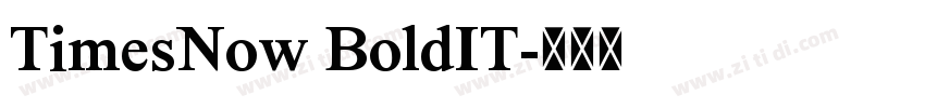 TimesNow BoldIT字体转换 TimesNow BoldIT字体转换